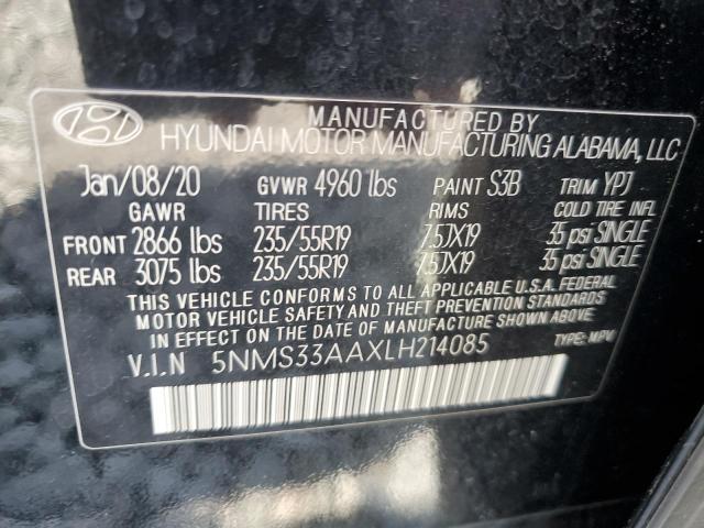 2020 HYUNDAI SANTA FE S - 5NMS33AAXLH214085