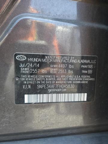2015 HYUNDAI SONATA SPO 5NPE34AF7FH045830