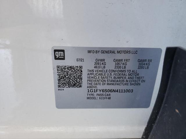 2022 CHEVROLET BOLT EUV L - 1G1FY6S06N4111003