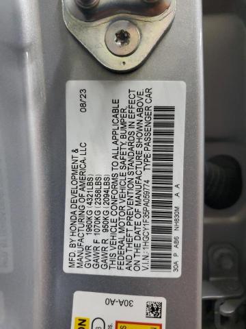 2023 HONDA ACCORD EX 1HGCY1F35PA059774