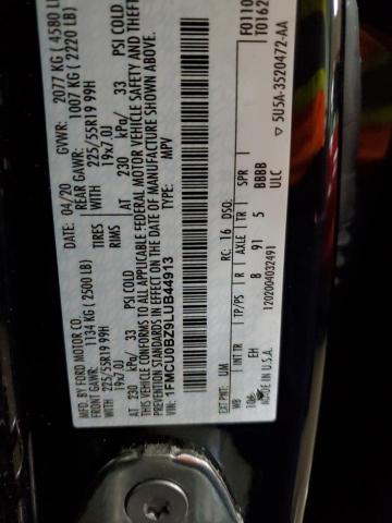 2020 FORD ESCAPE SE - 1FMCU0BZ9LUB44913