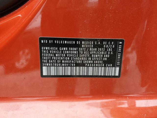 2020 VOLKSWAGEN JETTA S 3VWN57BU8LM091789