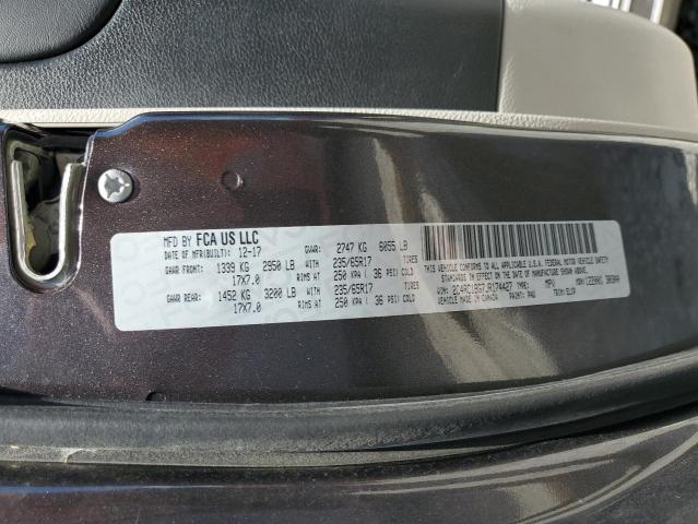 2018 CHRYSLER PACIFICA T 2C4RC1BG7JR174427