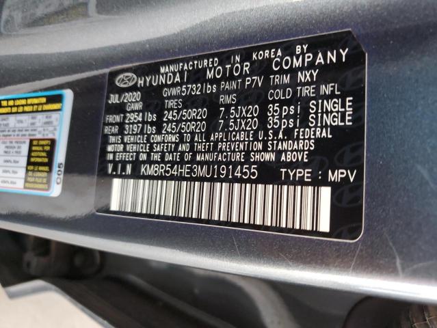 2021 HYUNDAI PALISADE L KM8R54HE3MU191455