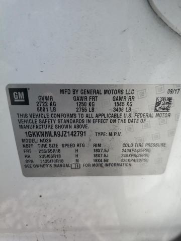 2018 GMC ACADIA SLT - 1GKKNMLA9JZ142791