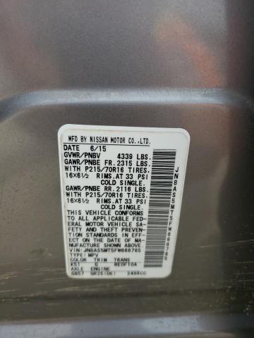 2015 NISSAN ROGUE SELE - JN8AS5MT5FW666765
