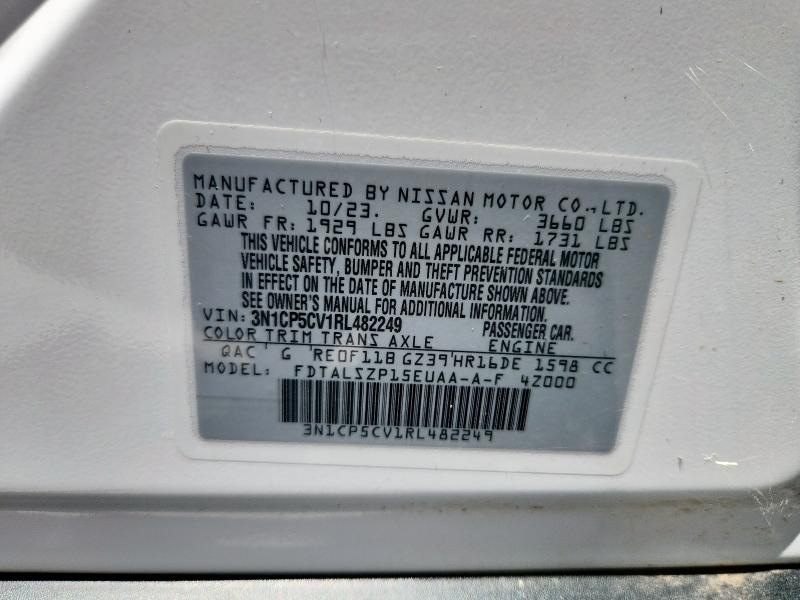 2024 NISSAN KICKS SV 3N1CP5CV1RL482249