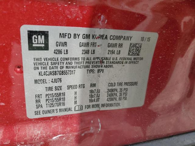 2016 BUICK ENCORE #3285559273