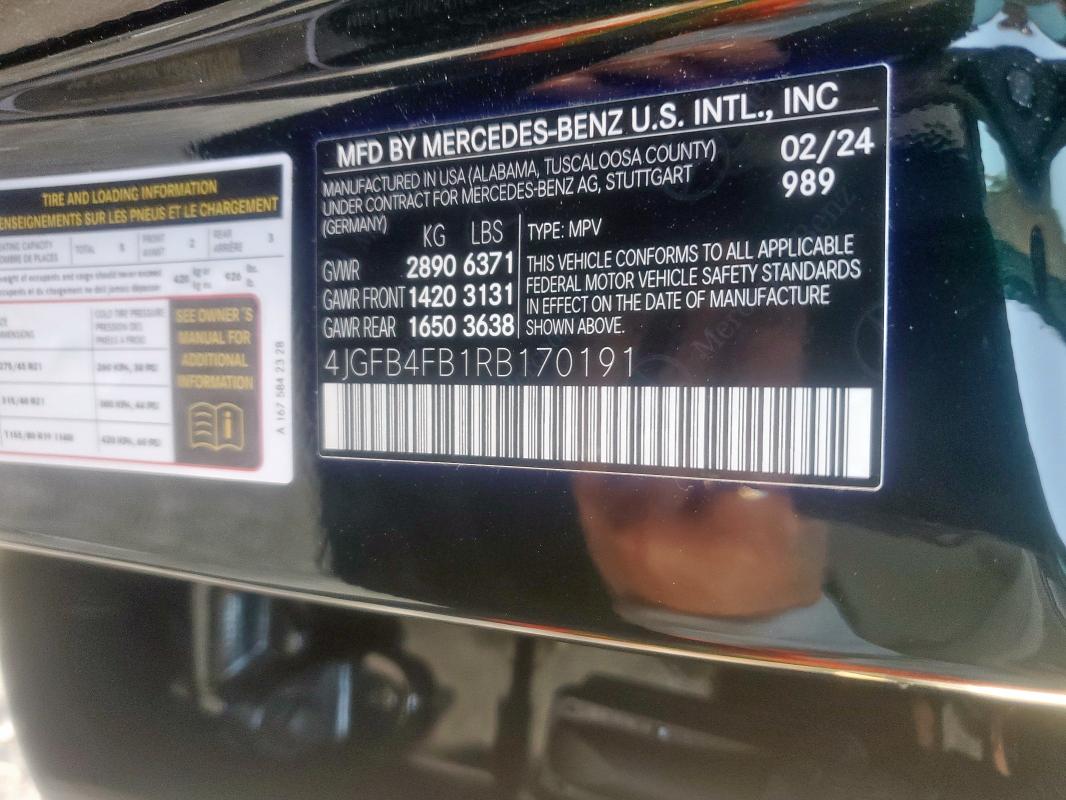 2024 MERCEDES-BENZ GLE 350 4M 4JGFB4FB1RB170191