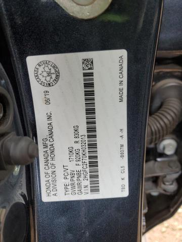 2019 HONDA CIVIC EX 2HGFC2F70KH032013