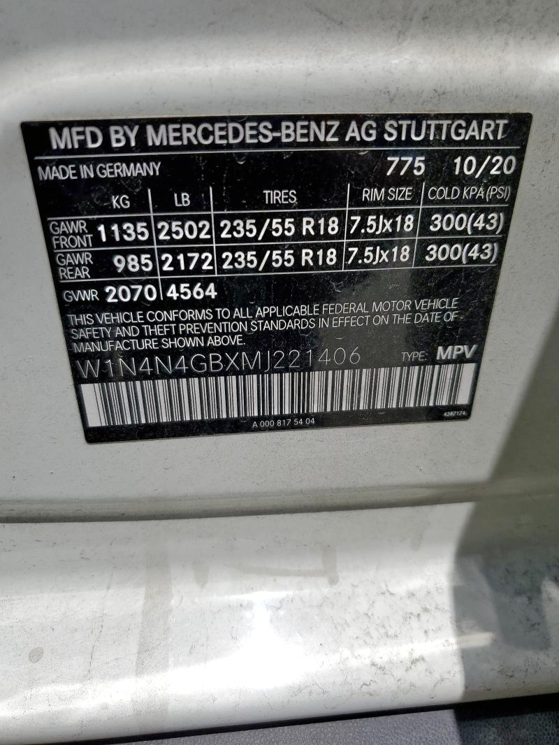 2021 MERCEDES-BENZ GLA 250 - W1N4N4GBXMJ221406