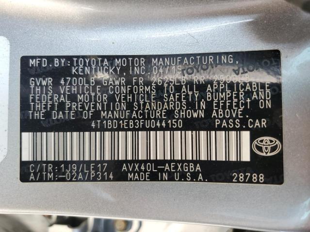 2015 TOYOTA AVALON HYB 4T1BD1EB3FU044150