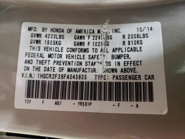 2015 HONDA ACCORD LX - 1HGCR2F39FA045605