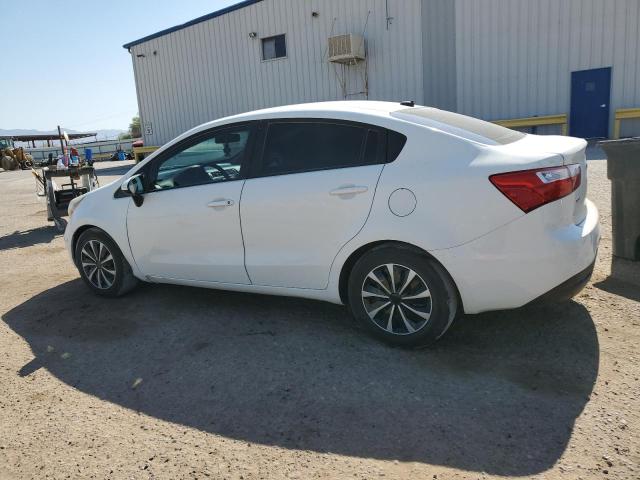 KIA RIO LX 2014 white  gas KNADM4A32E6352830 photo #3