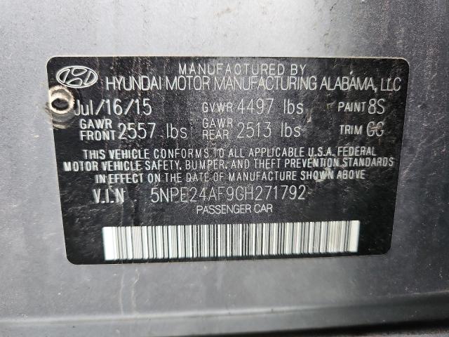 2016 HYUNDAI SONATA SE - 5NPE24AF9GH271792