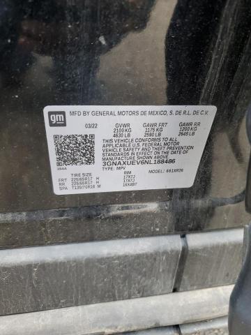 2022 CHEVROLET EQUINOX LT - 3GNAXUEV6NL188486