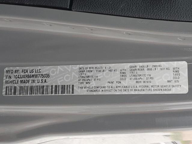 2021 JEEP WRANGLER U - 1C4JJXR66MW775035