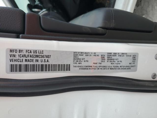 2021 JEEP GRAND CHER 1C4RJFAG3MC567407