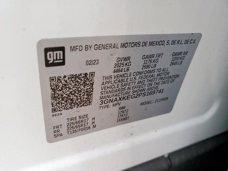 2023 CHEVROLET EQUINOX LT - 3GNAXKEG2PS169741