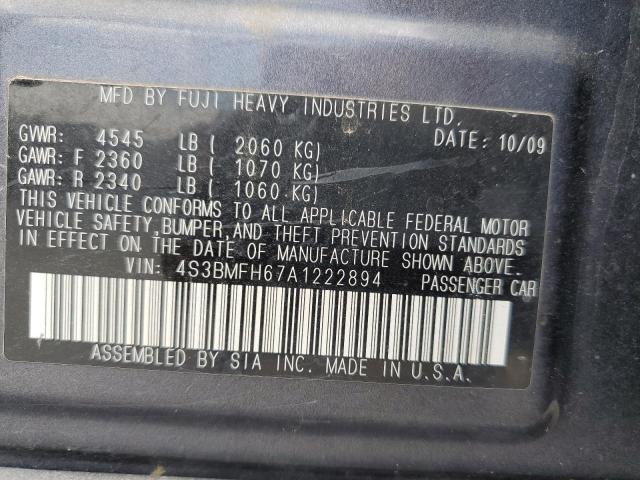 2010 SUBARU LEGACY #3235936055