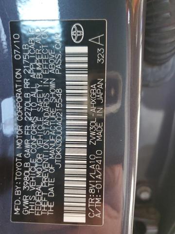 2010 TOYOTA PRIUS - JTDKN3DU0A0215548