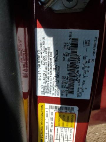 2019 FORD FUSION S 3FA6P0G71KR129043