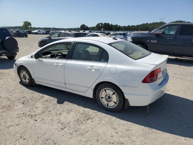 HONDA CIVIC HYBR 2008 white  hybrid engine JHMFA36288S029309 photo #3