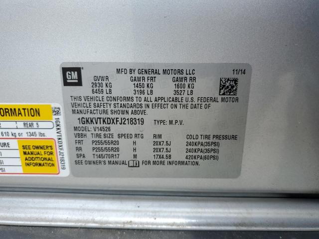 2015 GMC ACADIA DEN 1GKKVTKDXFJ218319