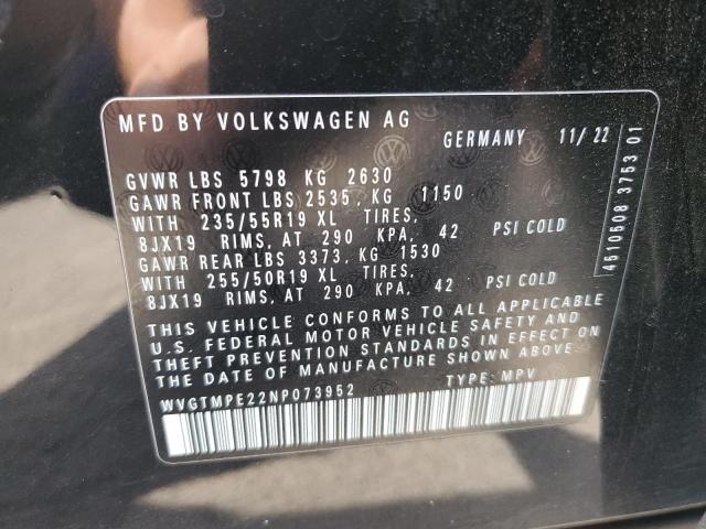 2022 VOLKSWAGEN ID.4 PRO S WVGTMPE22NP073952