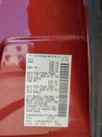2018 NISSAN FRONTIER S - 1N6AD0EV4JN772810