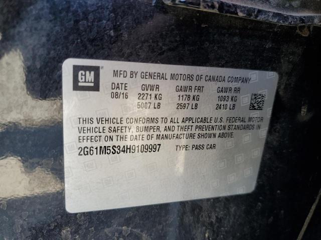 2017 CADILLAC XTS LUXURY 2G61M5S34H9109997