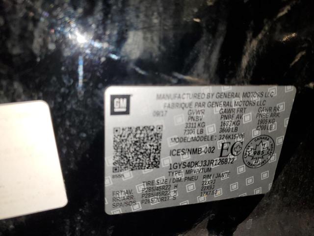 2018 CADILLAC ESCALADE P 1GYS4DKJ3JR126872