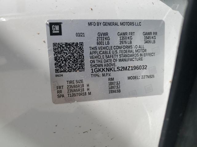 2021 GMC ACADIA SLE - 1GKKNKLS2MZ196032