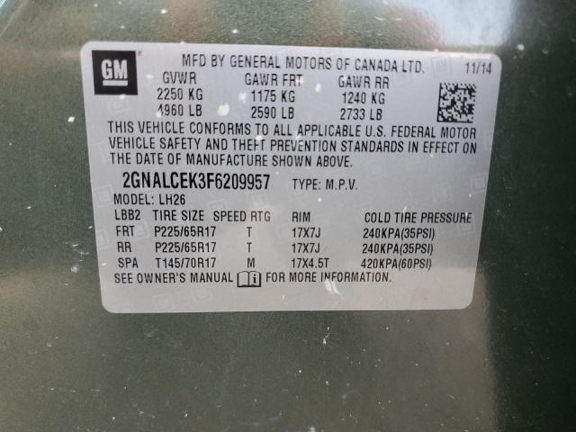 2015 CHEVROLET EQUINOX LT - 2GNALCEK3F6209957