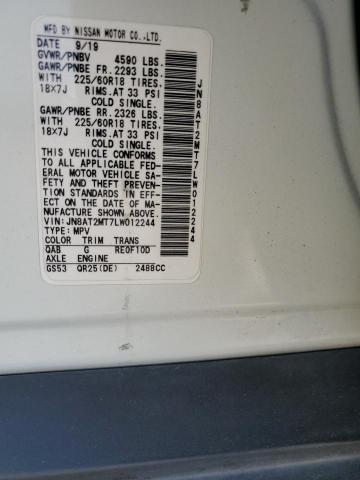 2020 NISSAN ROGUE S - JN8AT2MT7LW012244