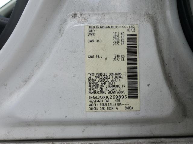 2018 NISSAN ALTIMA 2.5 - 1N4AL3APXJC269895
