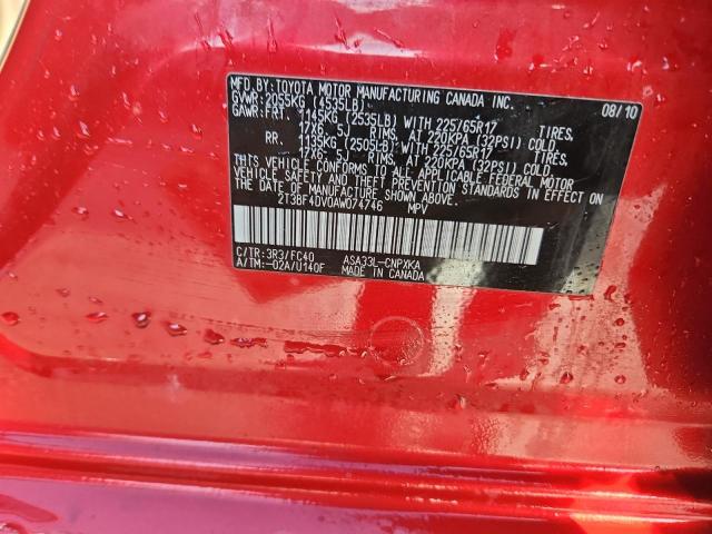 2010 TOYOTA RAV4 - 2T3BF4DV0AW074746