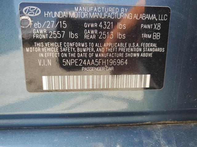 2015 HYUNDAI SONATA ECO 5NPE24AA5FH196964