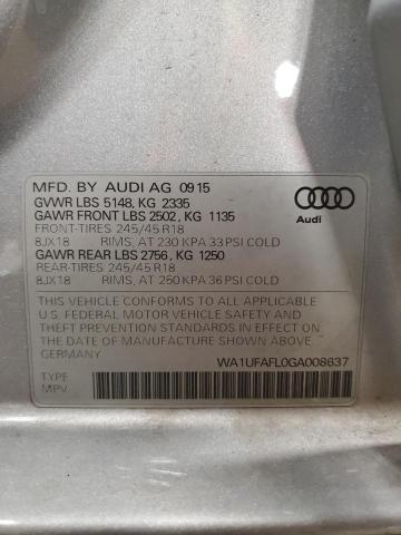 2016 AUDI A4 ALLROAD - WA1UFAFL0GA008637