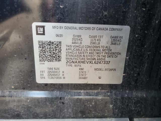 2020 CHEVROLET EQUINOX LS - 2GNAXHEVXL6247337