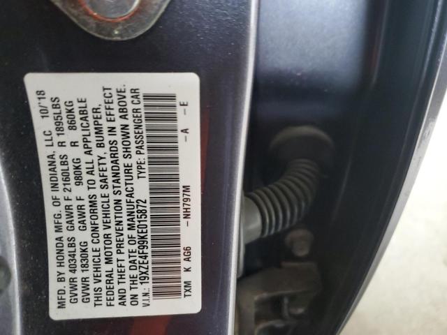 2019 HONDA INSIGHT TO 19XZE4F99KE015872