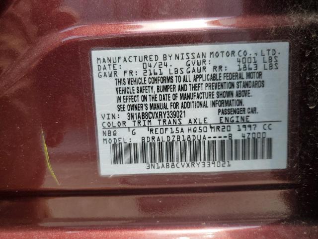 2024 NISSAN SENTRA SV - 3N1AB8CVXRY339021