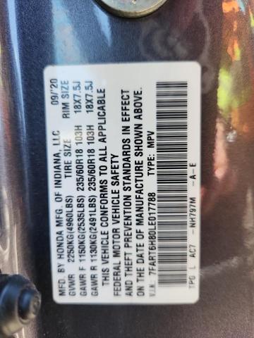2020 HONDA CR-V EXL 7FART6H80LE017788