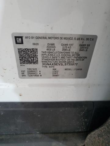 2020 CHEVROLET EQUINOX LS 3GNAXSEV1LS735977