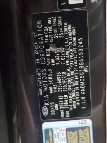 2016 KIA SEDONA EX KNDMC5C19G6159245