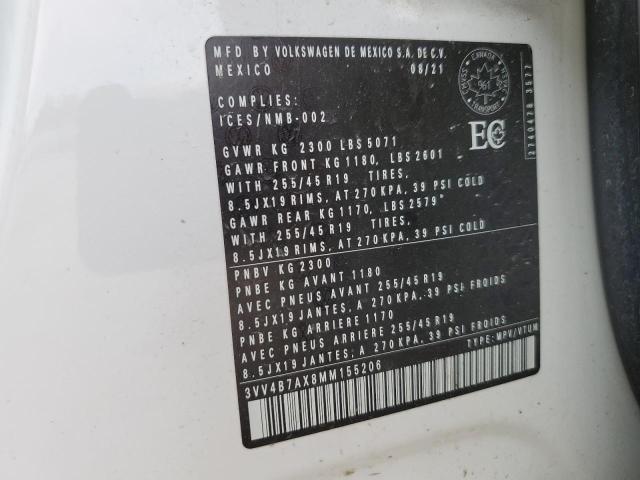 2021 VOLKSWAGEN TIGUAN SEL 3VV4B7AX8MM155206