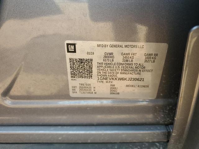 2019 CHEVROLET TRAVERSE P 1GNEVKKW6KJ230621