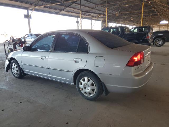 HONDA CIVIC LX 2002 silver  gas 1HGES16602L048375 photo #3