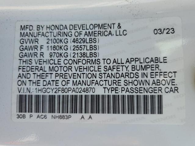 2023 HONDA ACCORD TOU - 1HGCY2F80PA024870