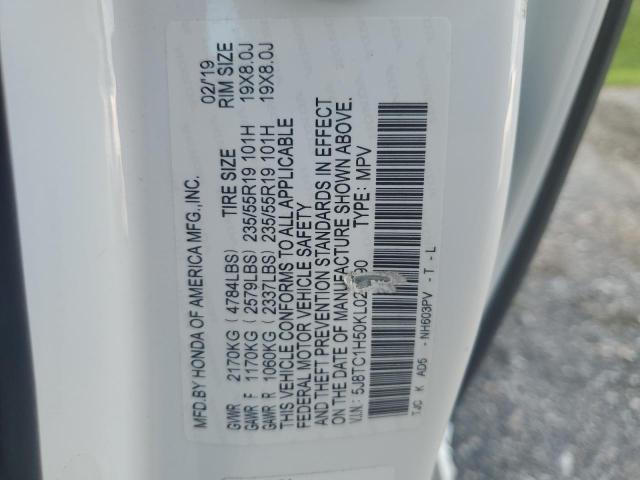 2019 ACURA RDX TECHNO 5J8TC1H50KL020990